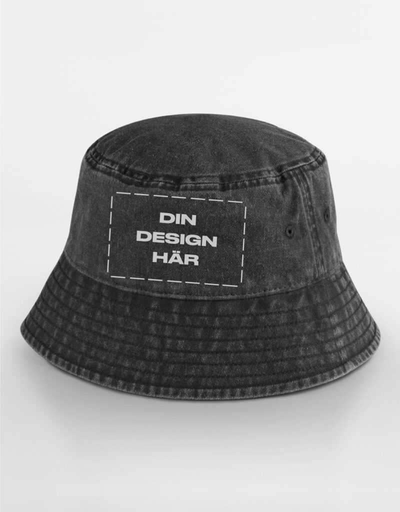 Kalastajahattu (bucket hat) omalla painatuksella